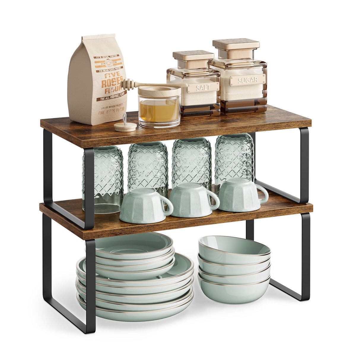 Cabinet Organizer Shelf (Set of 4)